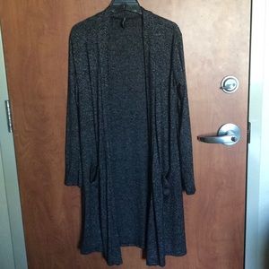 Long, Black Cardigan